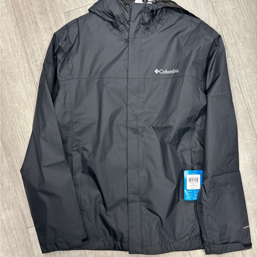 Black Columbia rain jacket